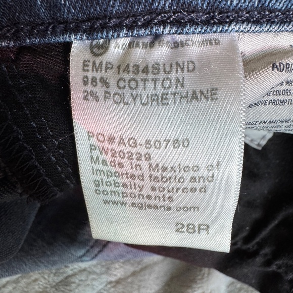 AG Jeans Prima Ankle Mid-Rise Cigarette Jean – Dark Fade Wash (Size 28R) *Read* - Picture 10 of 12